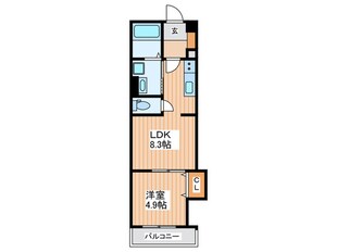 クレアール大久保町の物件間取画像